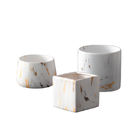 Petits pots de fleur en céramique blancs succulents d'intérieur nordiques de la tasse 9cm