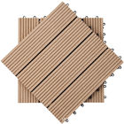 tuiles de verrouillage composées en plastique en bois modulaires de plate-forme de 30*30cm WPC
