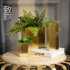 vase à fleur d'acier inoxydable de table du sexangle SS201 pour la décoration de maison et de bureau